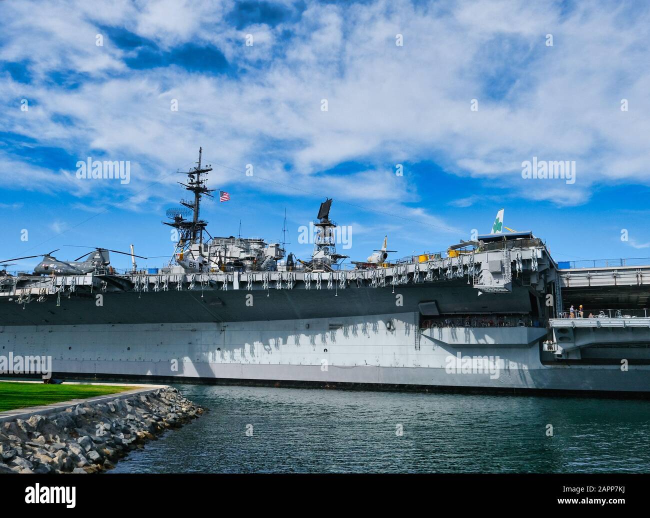 Aircraft Carrier in San Diego Stock Photo Alamy