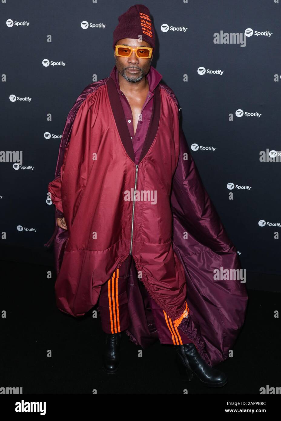 WEST HOLLYWOOD, LOS ANGELES, CALIFORNIA, USA - JANUARY 23: Billy Porter wearing Adidas x Ivy Park arrives at the Spotify Best New Artist 2020 Party held at The Lot Studios on January 23, 2020 in West Hollywood, Los Angeles, California, United States. (Photo by Xavier Collin/Image Press Agency) Stock Photo
