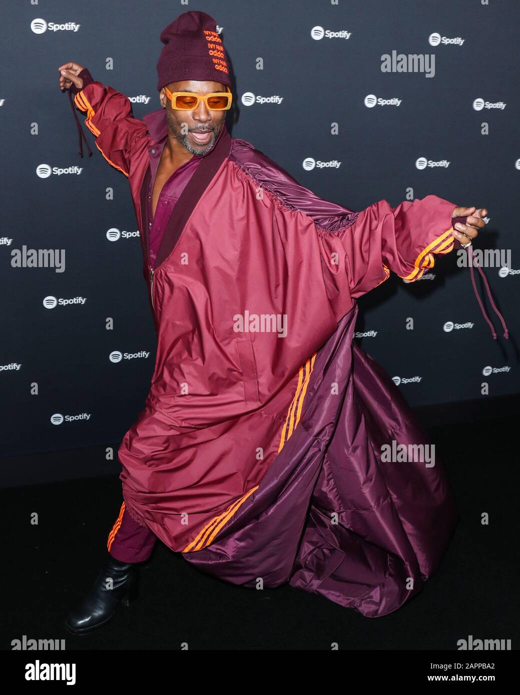 WEST HOLLYWOOD, LOS ANGELES, CALIFORNIA, USA - JANUARY 23: Billy Porter  wearing Adidas x Ivy Park arrives at the Spotify Best New Artist 2020 Party  held at The Lot Studios on January