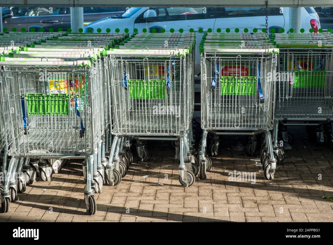 Asda shopping trolleys hi-res stock photography and images - Alamy