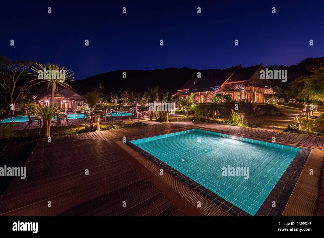 Tropical resort swimming pool hi-res stock photography and images - Alamy