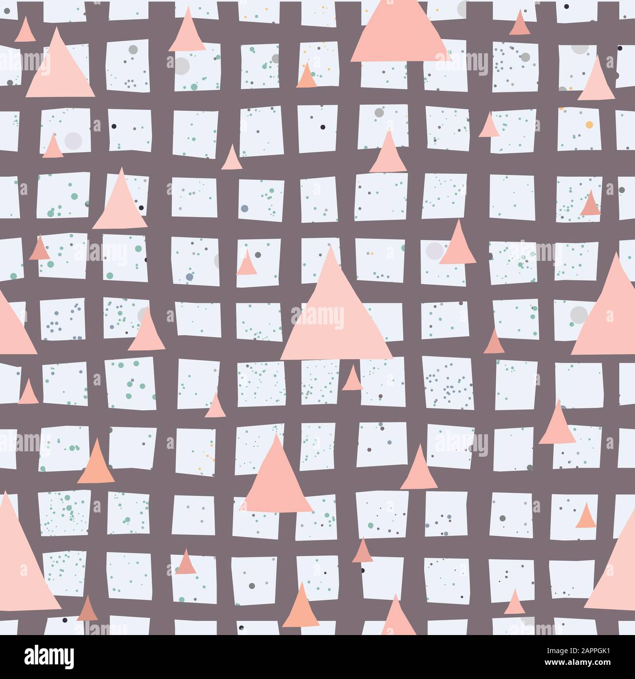 Seamless Abstract Background with pink triangles. Vector illustration ...