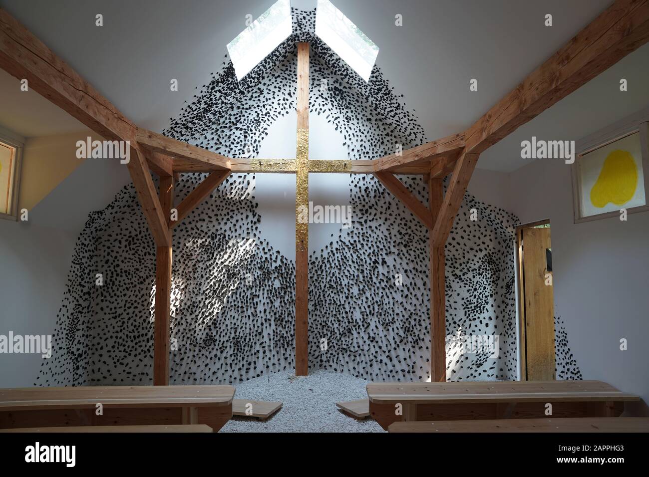 The 10 chapels in the woods of the Holy See at the Venice Architecture Biennale 2018, San Giorgio Maggiore iland, San Marco sestiere,Venice, Veneto, I Stock Photo