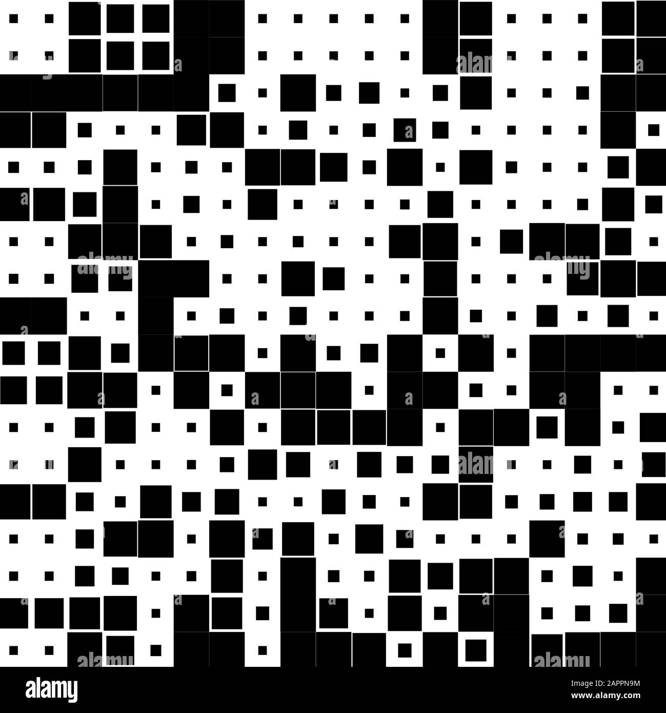 Mosaic with black squares Stock Vector Image & Art - Alamy