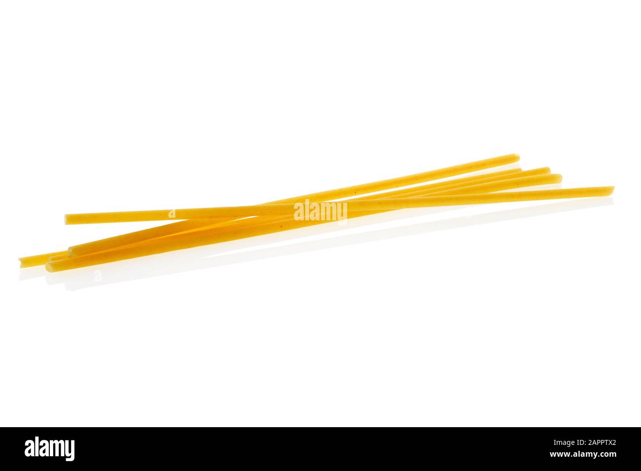 Bucatini or perciatelli thick spaghettilike pasta with a hole