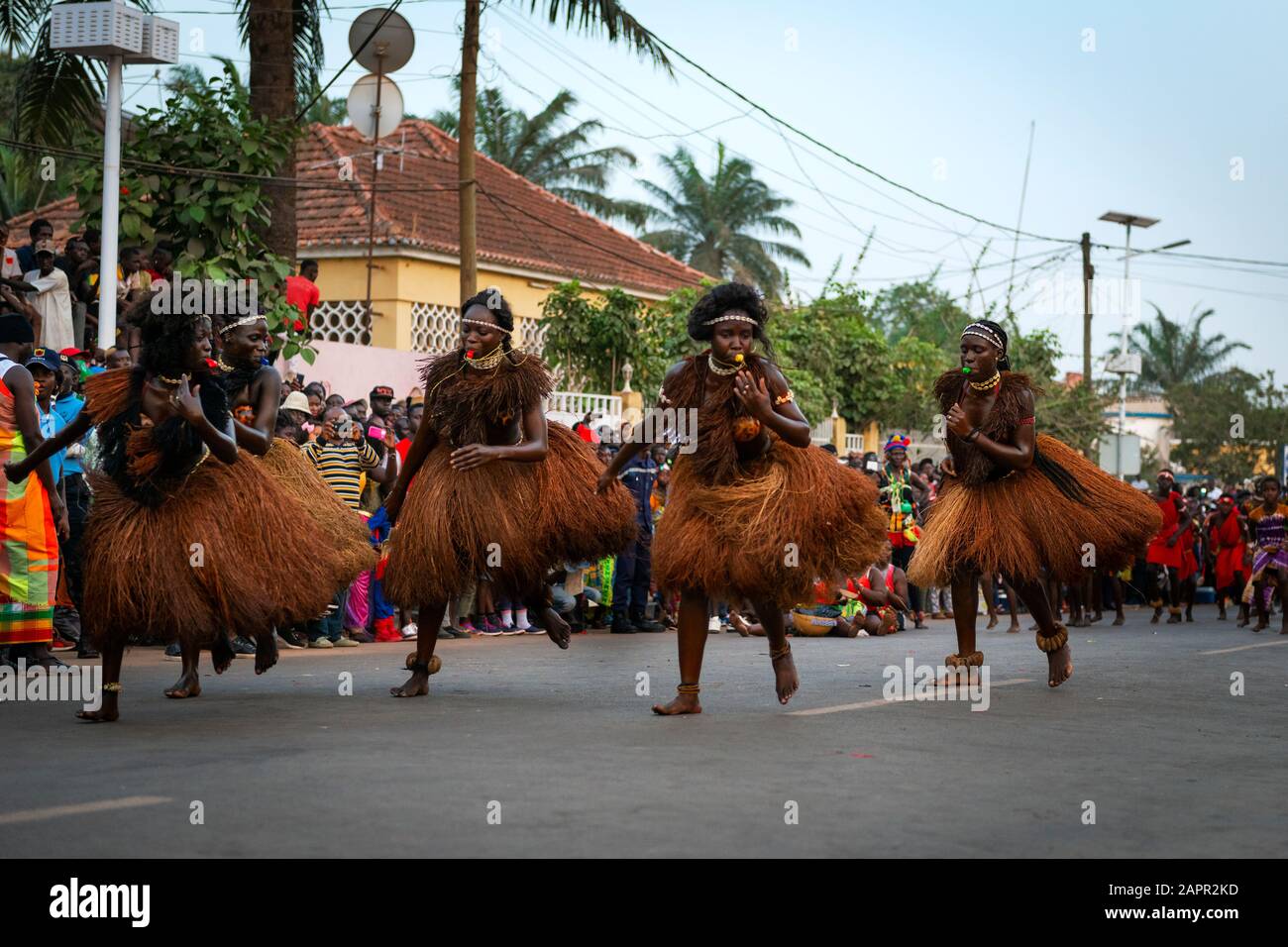 Bissau, Republic of Guinea-Bissau - February 12, 2018: Group of