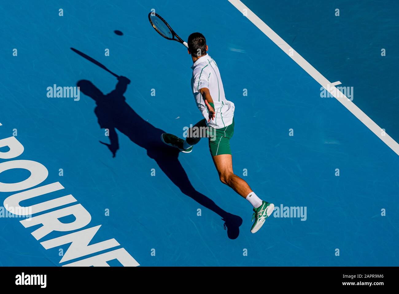 at the 2020 Australian Open Tennis Championship Day 5 Match at Melbourne  Park Tennis Centre, Melbourne, Australia. 24th Jan, 2020. ( Credit: Andy  Cheung/ArcK Images/arckimages.com/UK Tennis Magazine/International Sports  Fotos) Credit: Roger Parker/Alamy