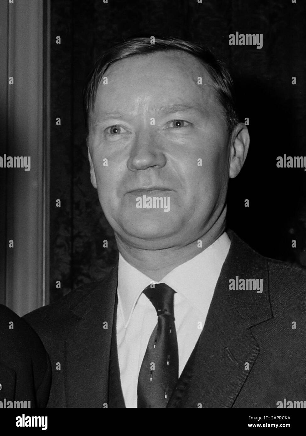 ' James Brockway (1916-2000), English translator. On the occasion of the ceremony of the Martinus Nijhoff Prize 1966; ' Stock Photo