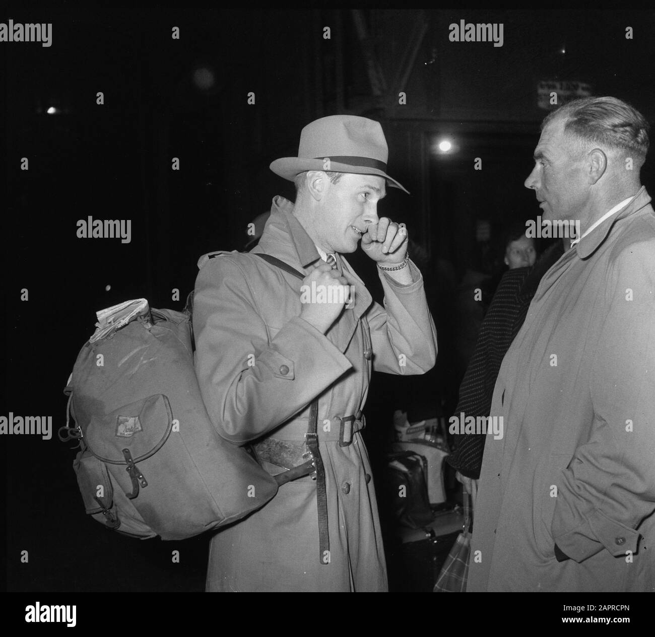 Kees Broekman back at Central Station Date 30 October 1951 Personal