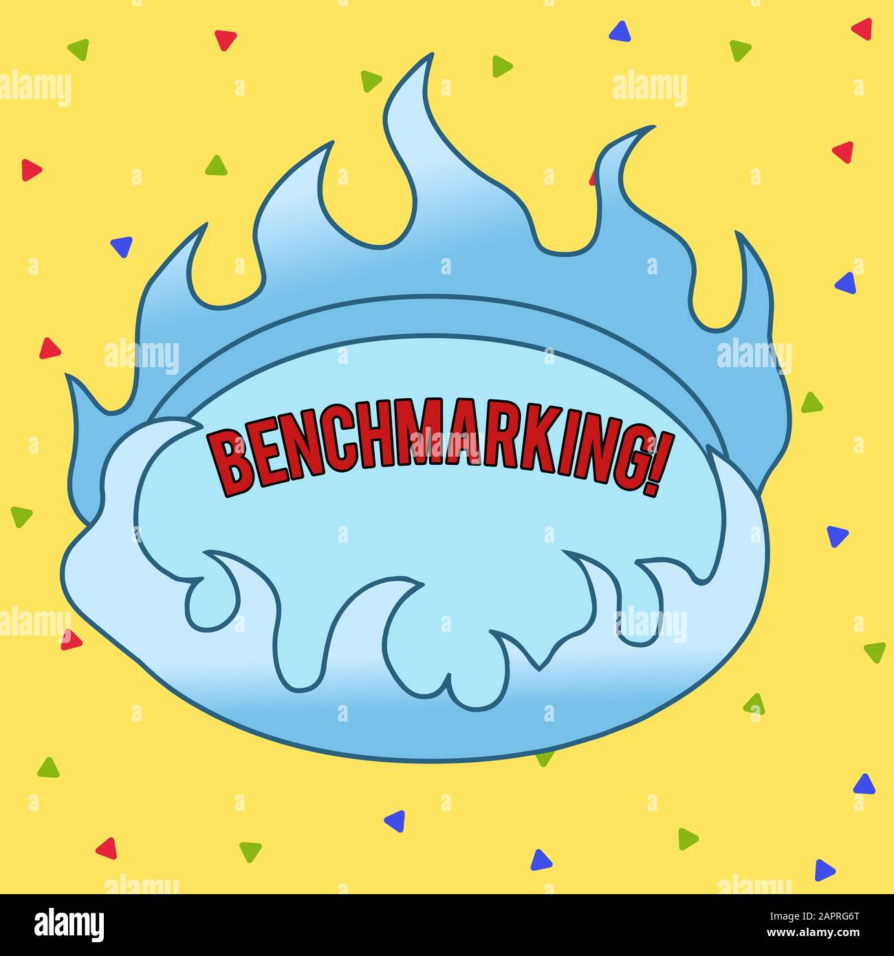 Text sign showing Benchmarking. Business photo text evaluate something ...