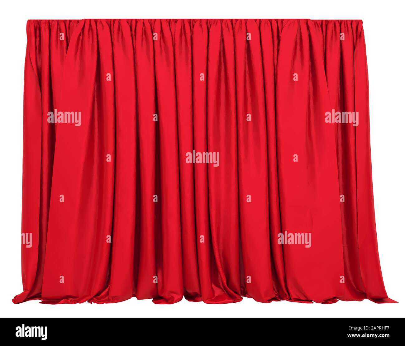 Red Curtain Isolated Stock Photo Alamy
