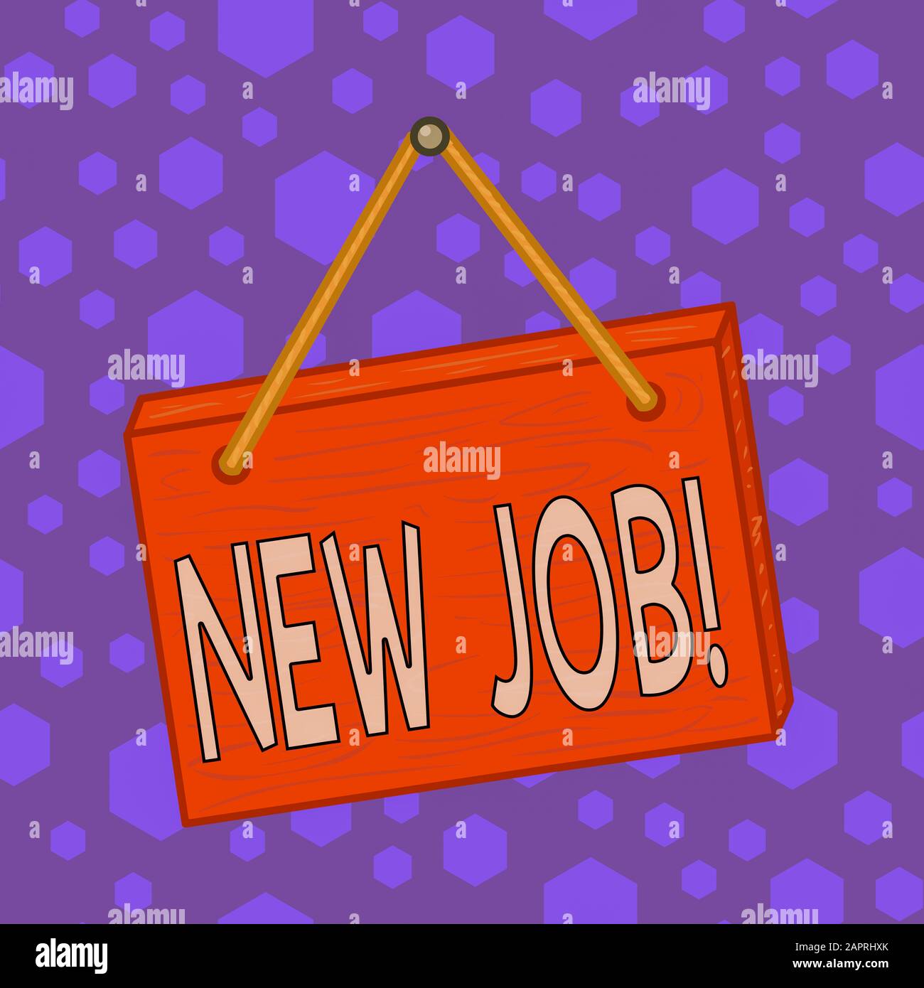 New Position Writing note showing New Job. Business concept for recently having paid ...