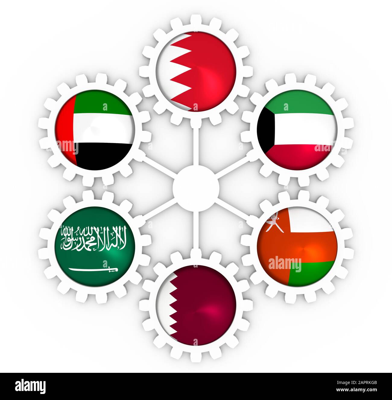 Gulf Countries Flags