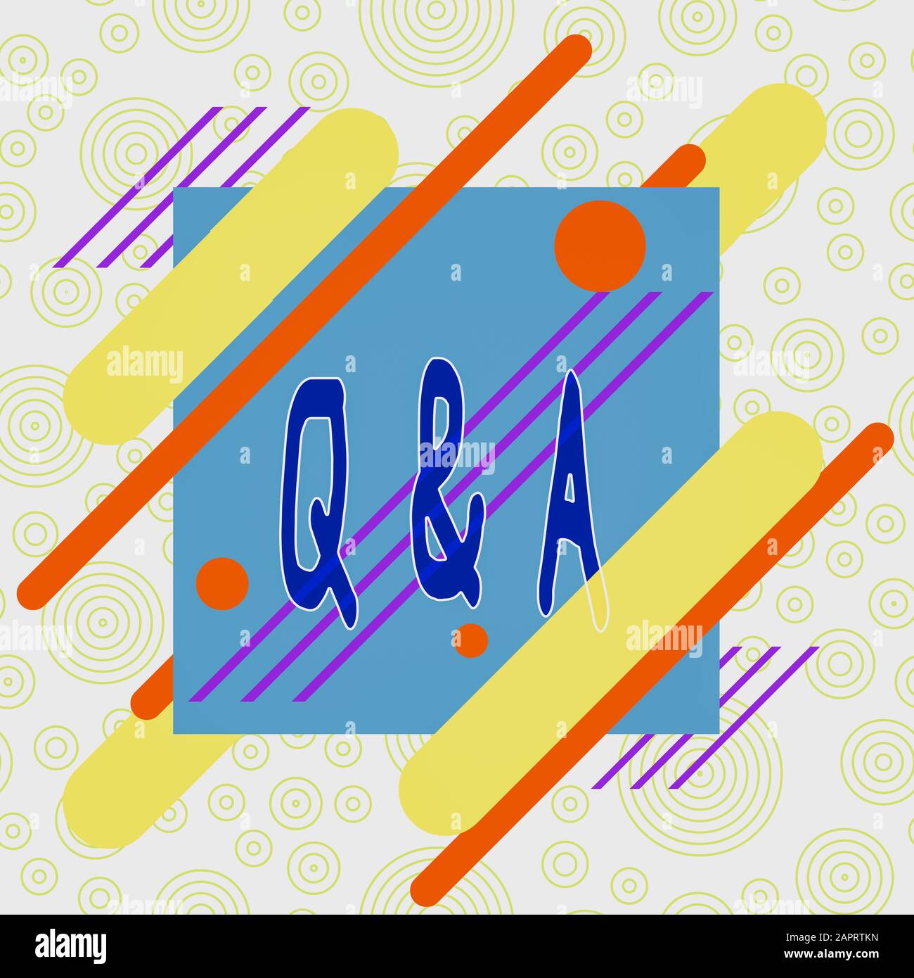 Conceptual hand writing showing Q And A. Concept meaning defined as ...