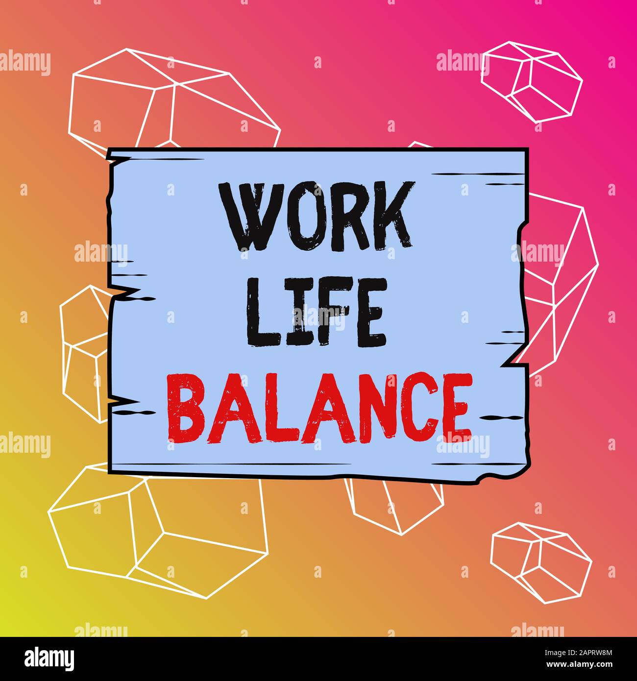 Word writing text Work Life Balance. Business photo showcasing Division ...