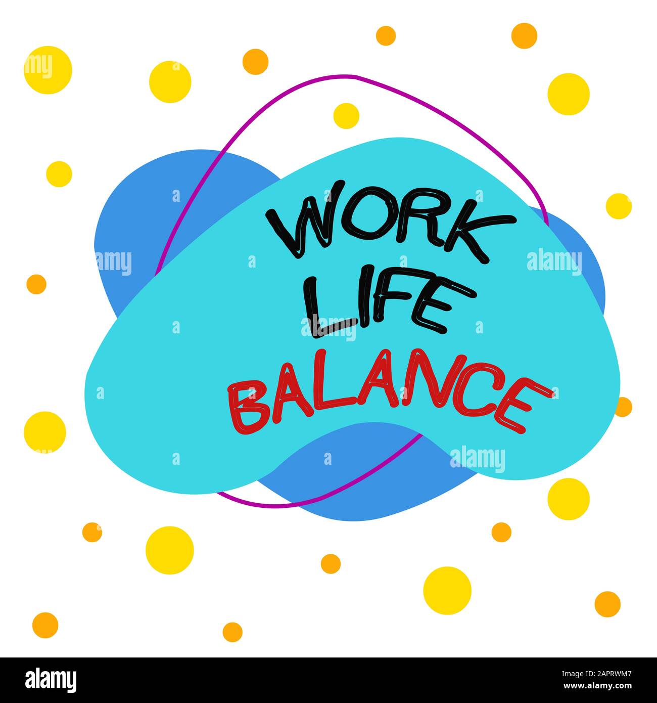 Word writing text Work Life Balance. Business photo showcasing Division ...
