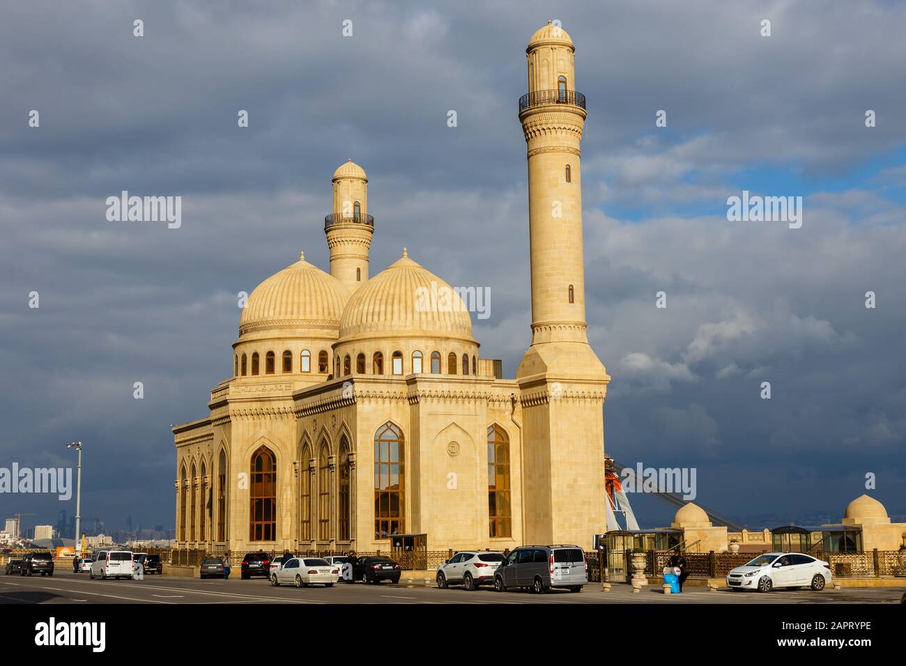 Baku, Azerbaijan - November 14, 2019: The Bibi-Heybat Mosque is a historical mosque in Baku. Azerbaijan Stock Photo