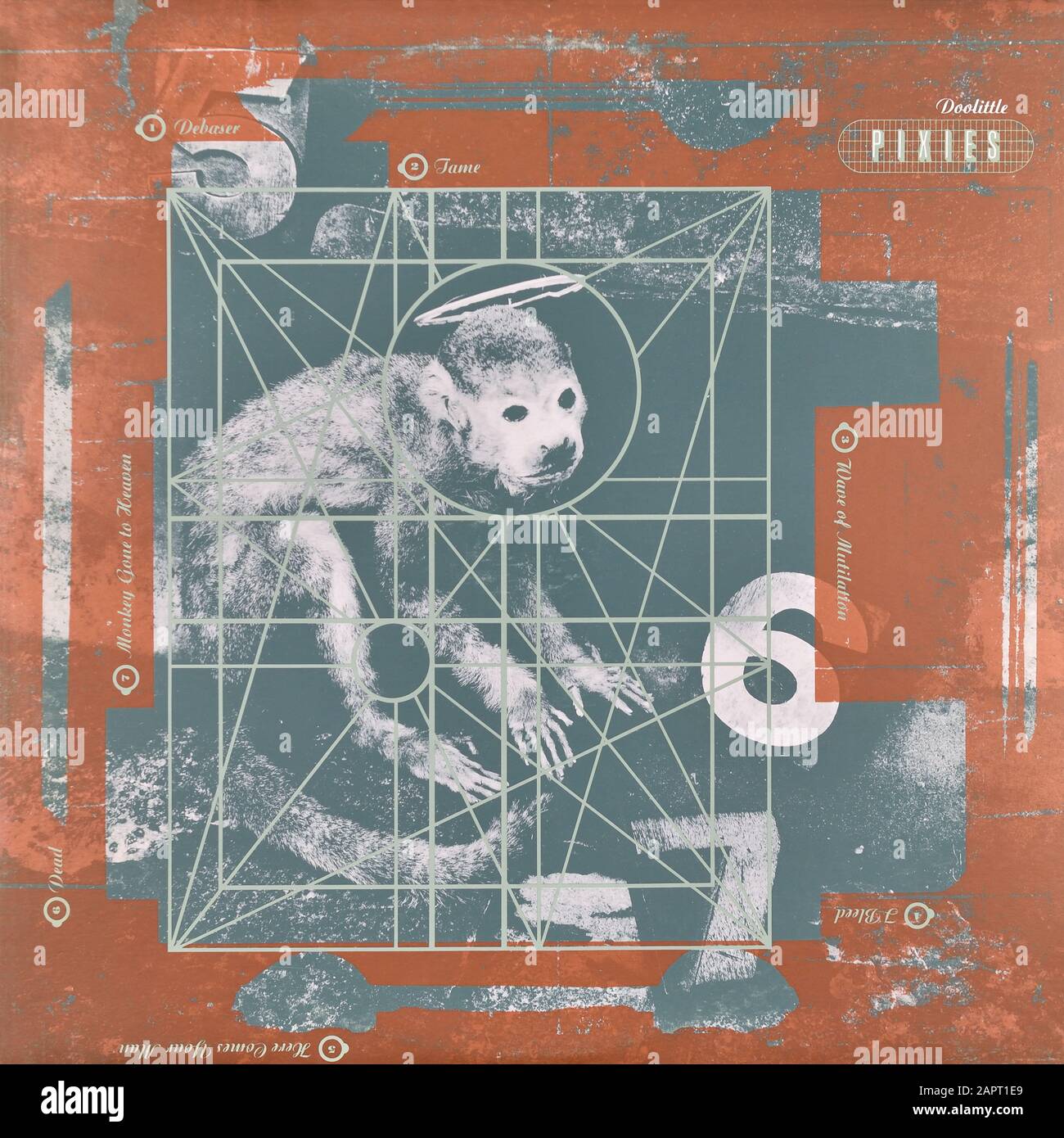 Pixies - original vinyl album cover - Monkey Gone To Heaven - 1989 Stock Photo