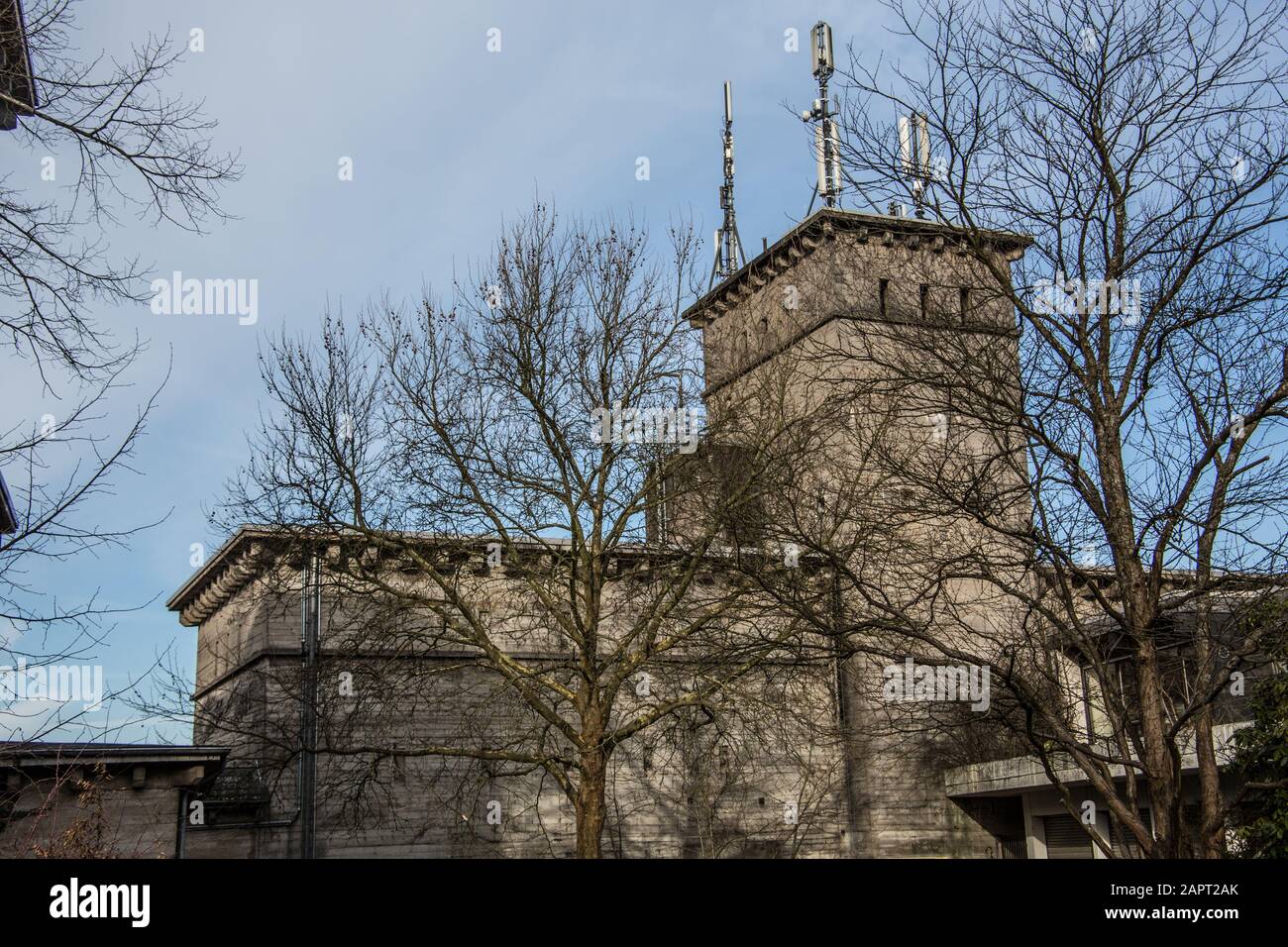 Aboveground war bunker made of concrete Stock Photo Alamy