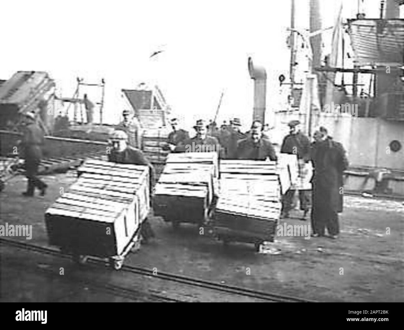 Shipment arrived Black and White Stock Photos & Images - Alamy