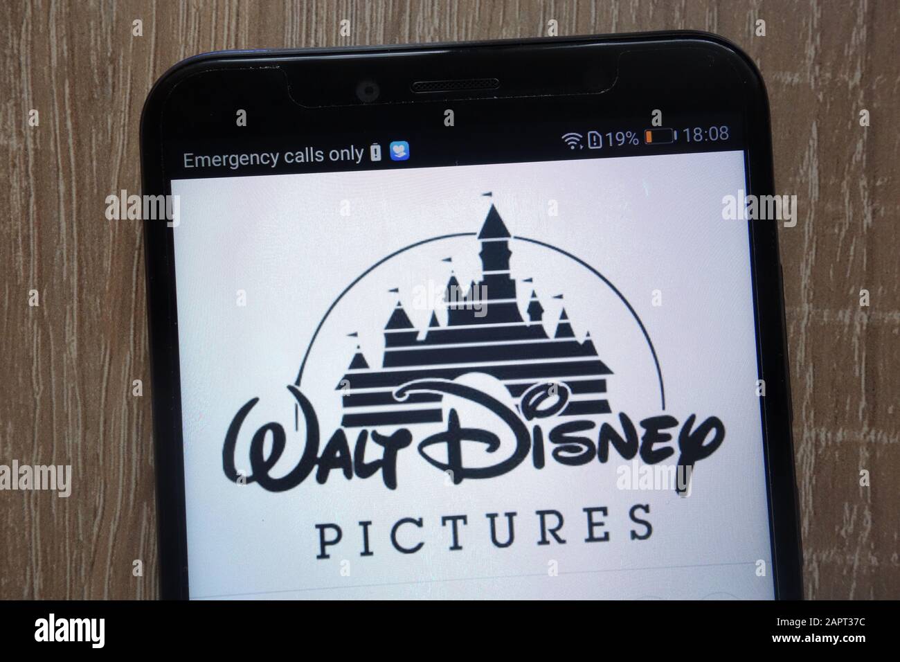 Disney logo displayed on a modern smartphone Stock Photo