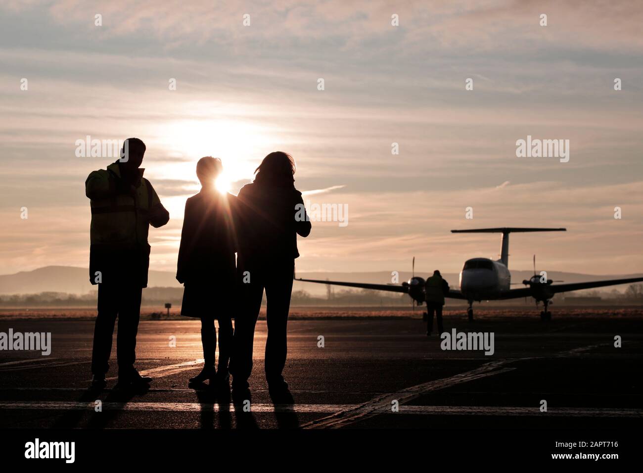 Teesside International Airport near Darlington County Durham, UK. Stock Photo