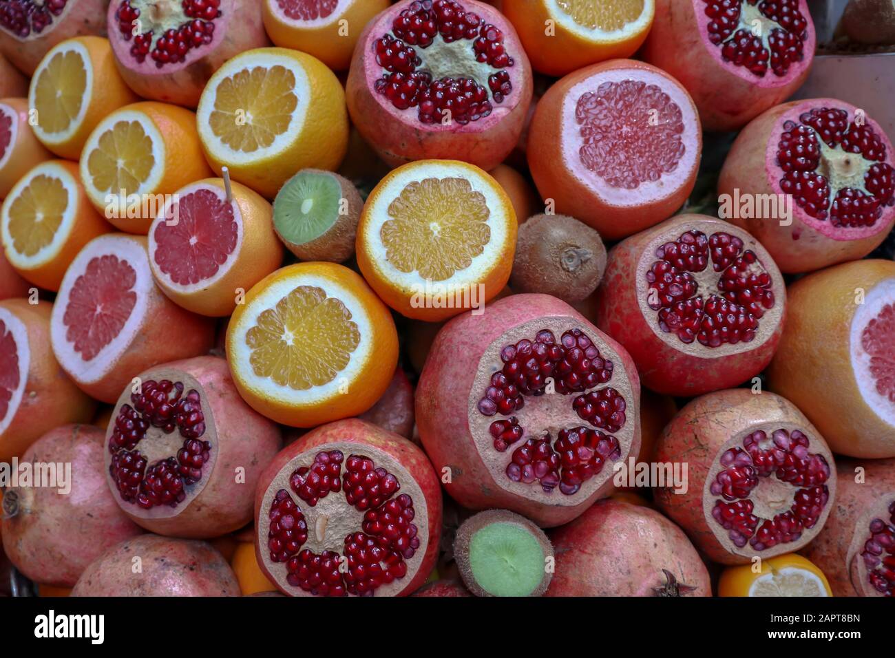 Citrus fruits such as orange, pomegranate, grapefruit contain plenty of