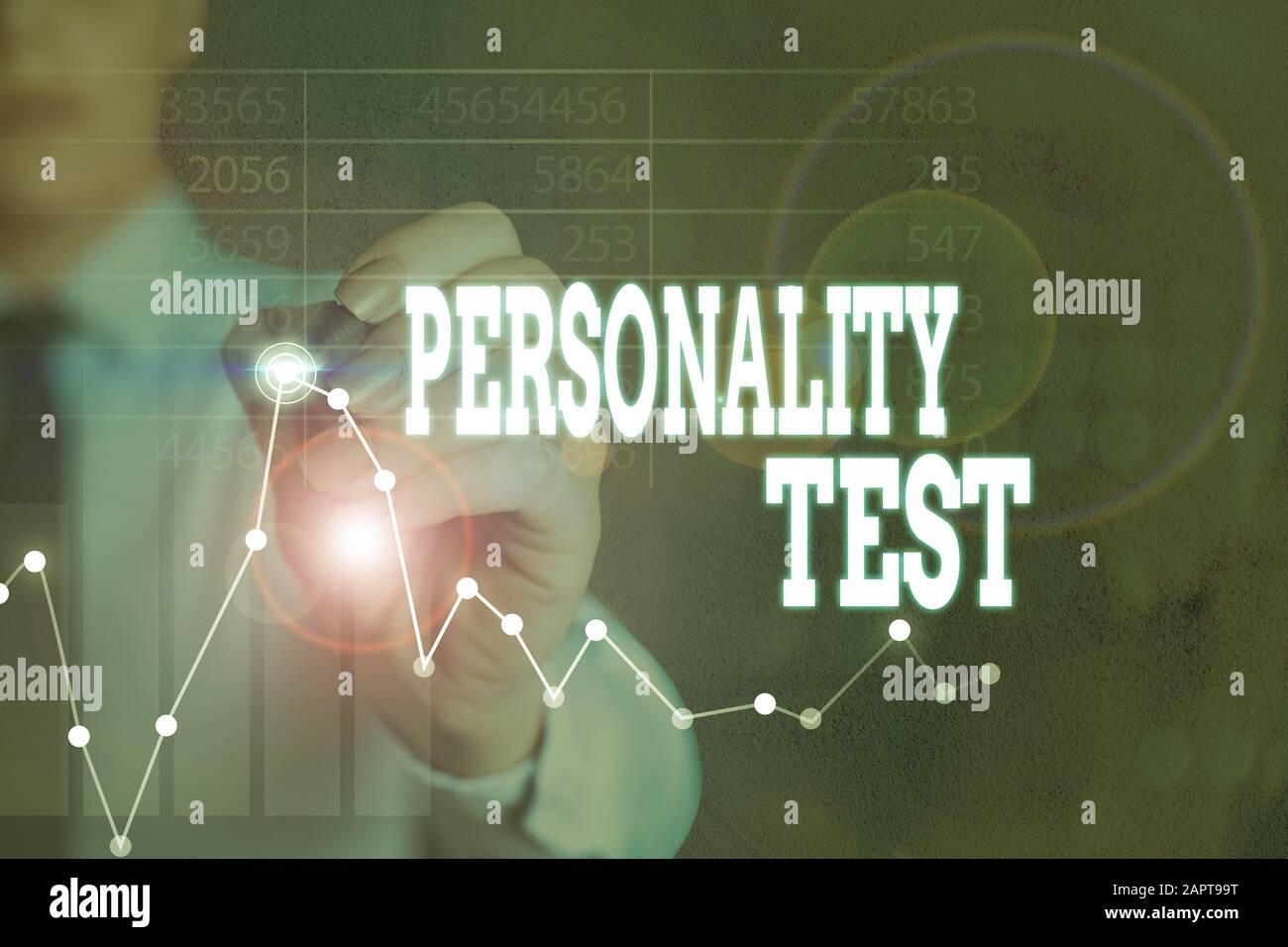 Writing note showing Personality Test. Business concept for A method of assessing huanalysis demonstratingality constructs Stock Photo