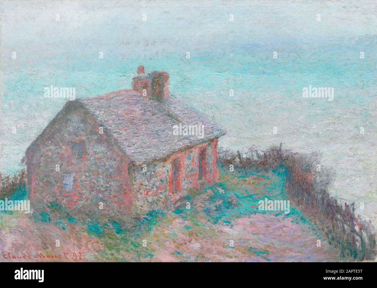 Vintage Claude painting Stock Photo Alamy