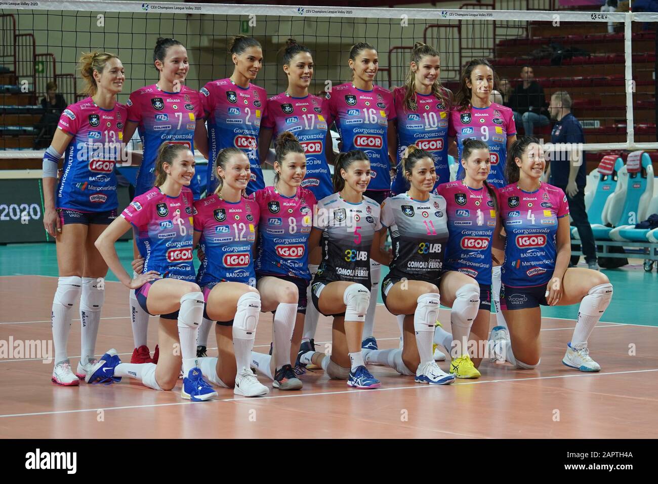 Line Up Of Igor Gorgonzola Novara During Igor Gorgonzola Novara Vs Allianz Mtv Stuttgart Novara Italy 23 Jan 2020 Volleyball Volleyball Champions Stock Photo Alamy