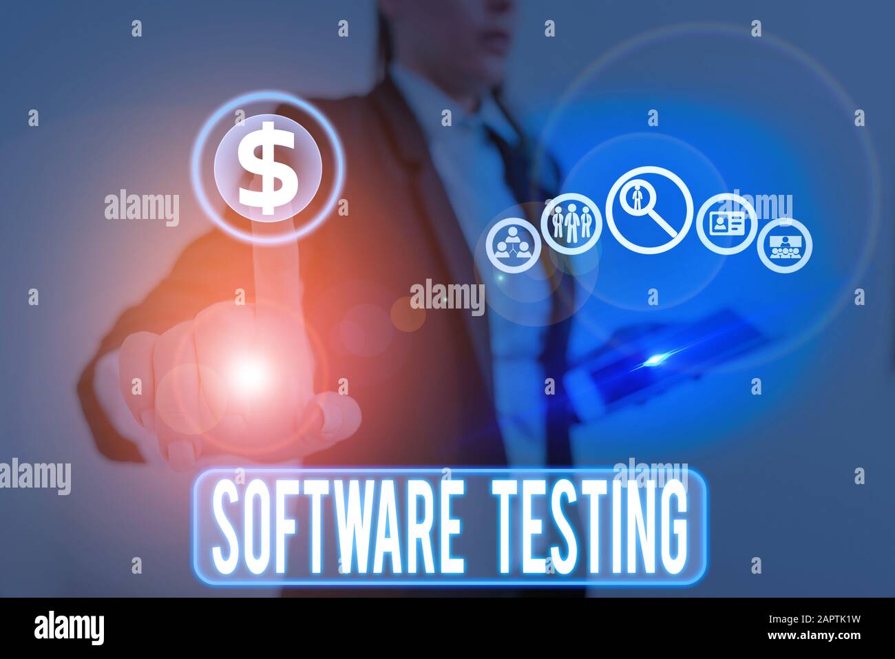 Handwriting text writing Software Testing. Conceptual photo evaluate the functionality of a software application Stock Photo