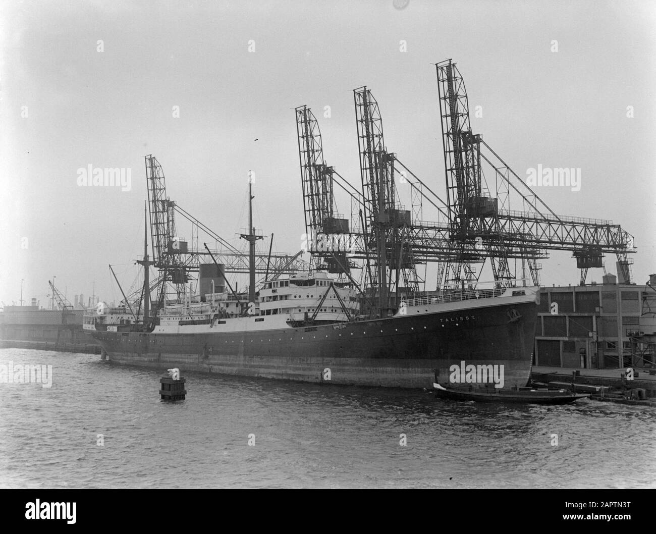 MS Colombia The freighter Talisse in the port of Amsterdam Date: 1934 ...