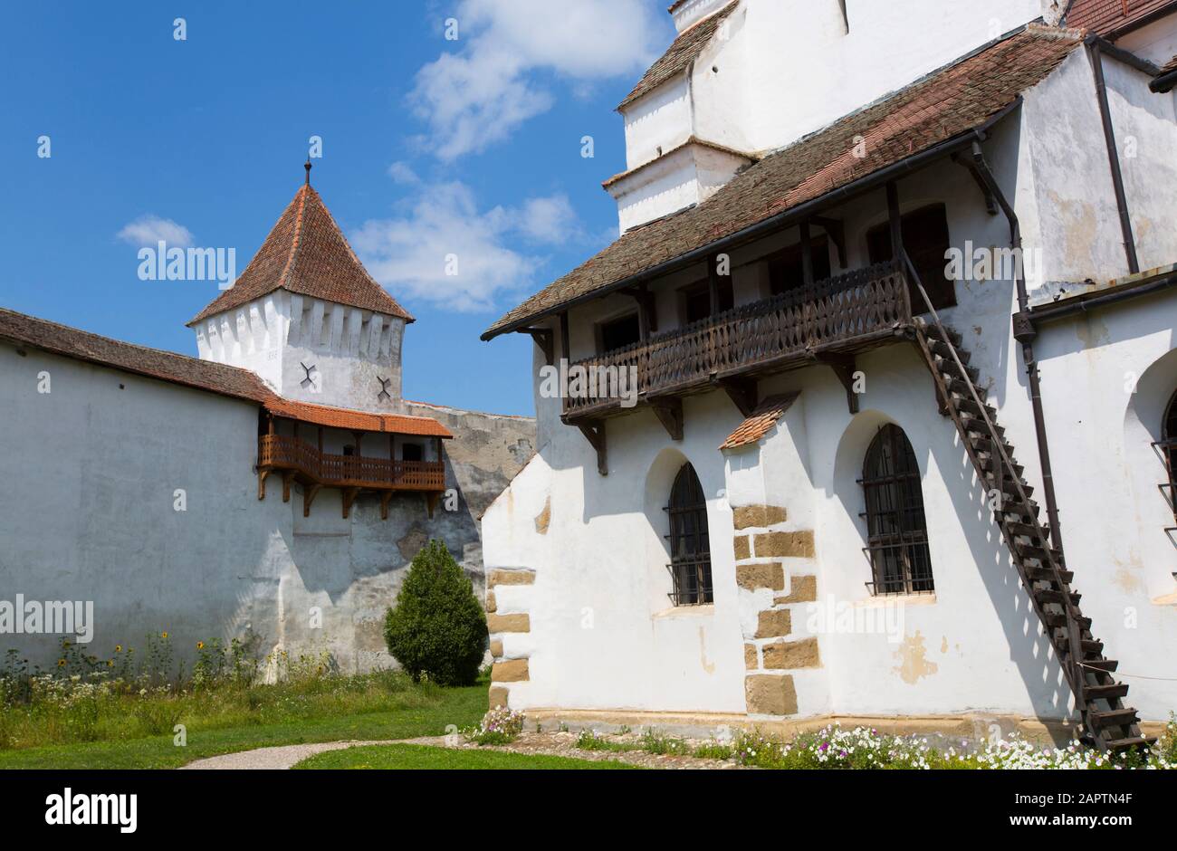 Harman Fortified Church, 13th Century; Harman, Brasov County, Romania Stock Photo