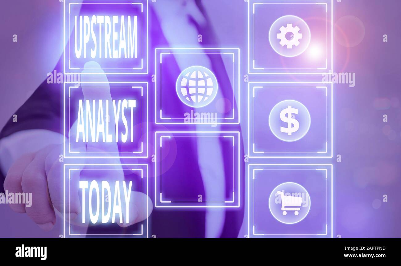 Handwriting text Upstream Analyst. Conceptual photo advocacy strategies ...