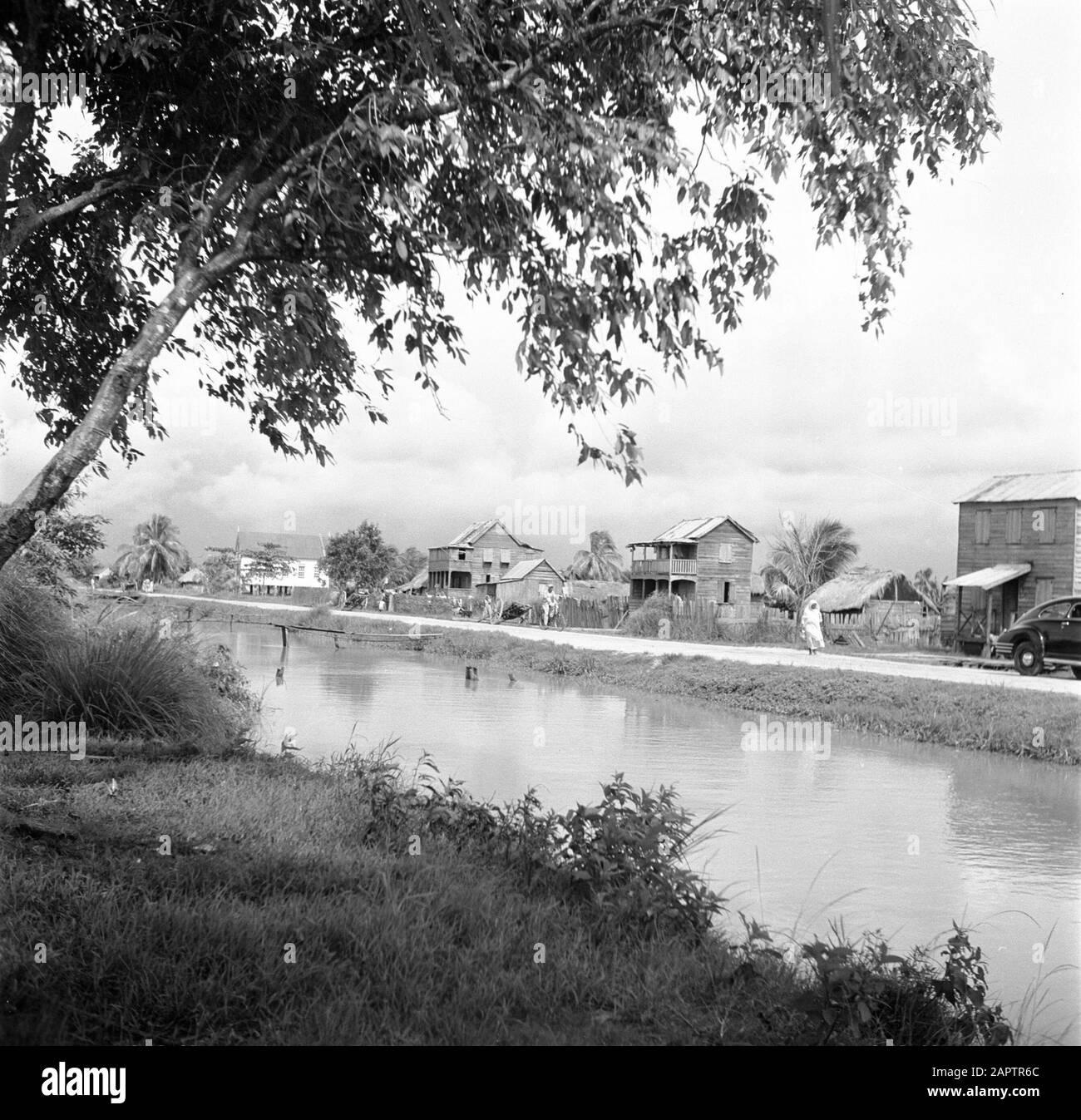 Travel to Suriname and the Netherlands Antilles Houses along a canal in