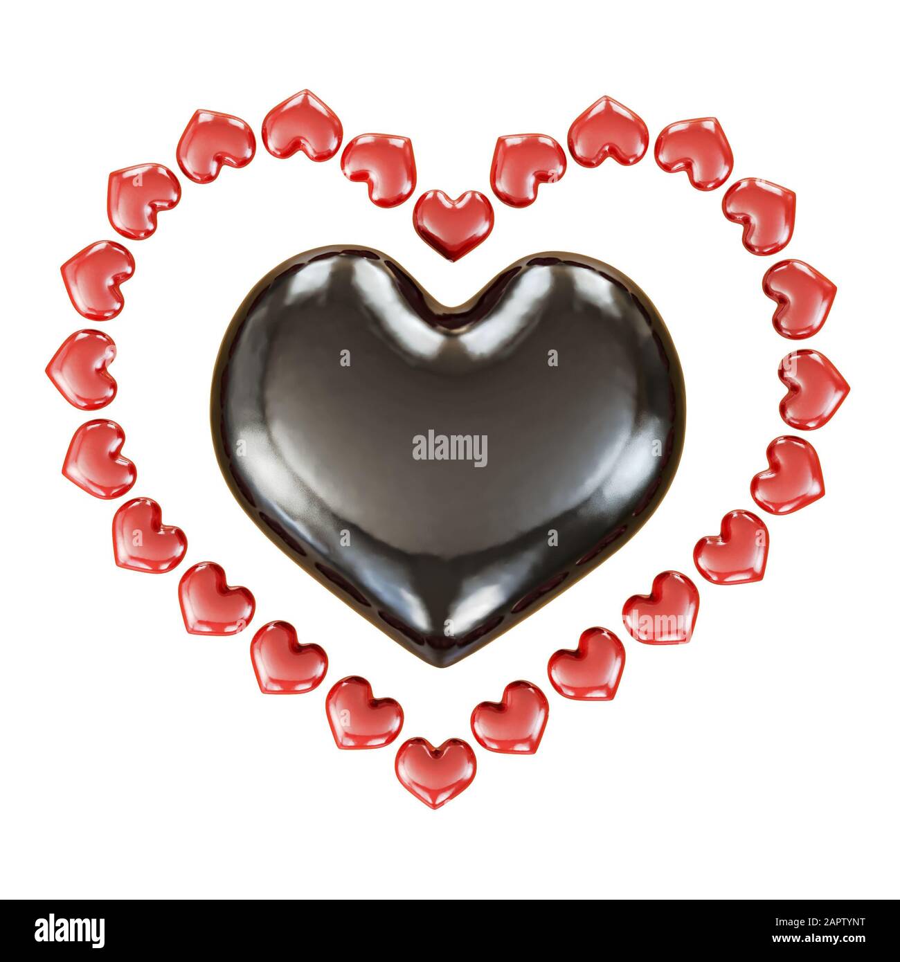 3d rendering simple heart hi-res stock photography and images - Alamy