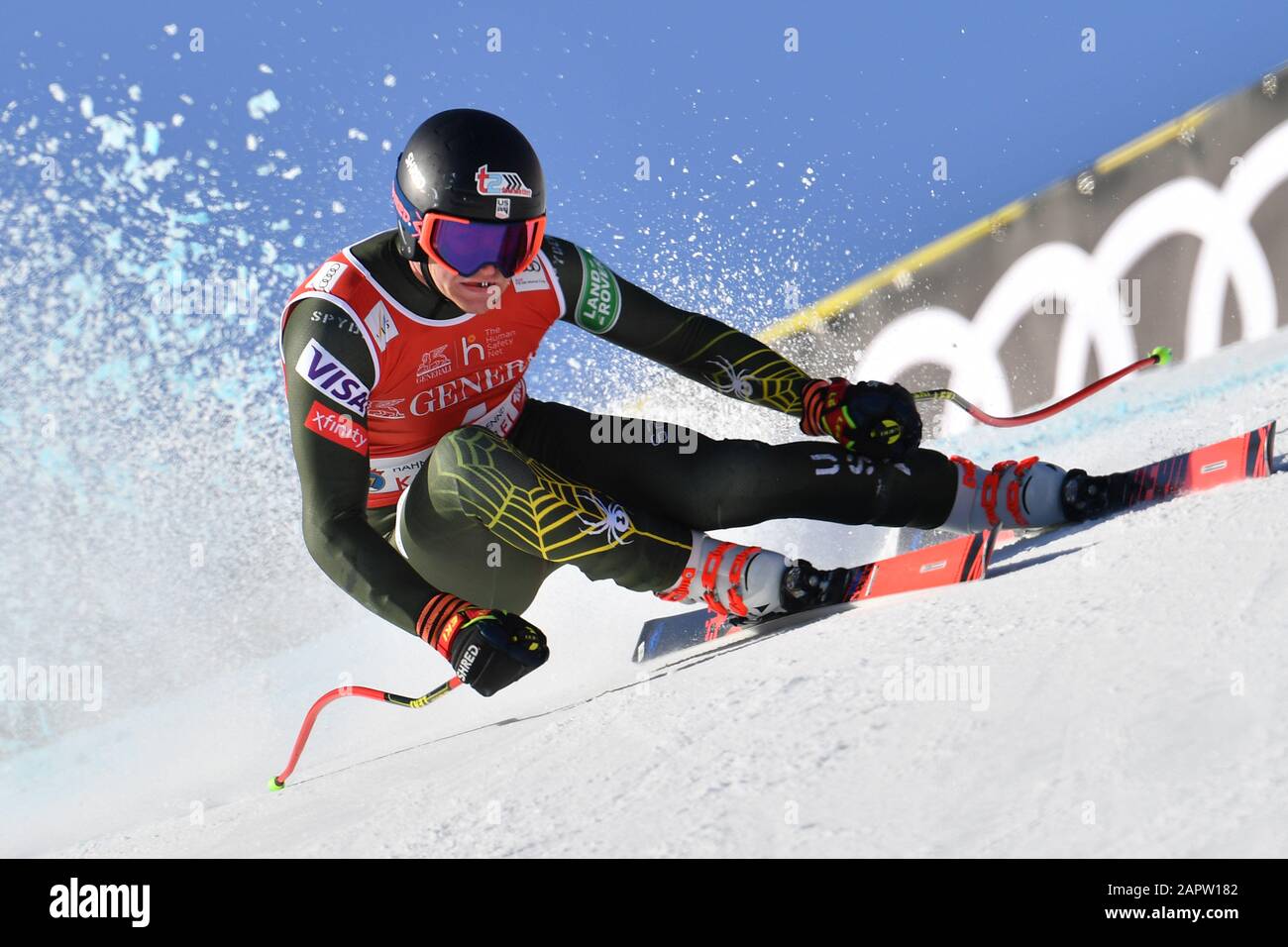 Ryan COCHRAIN SIEGLE (USA), special offer, Alpine skiing, men's Super G, 80th Hahnenkamm race