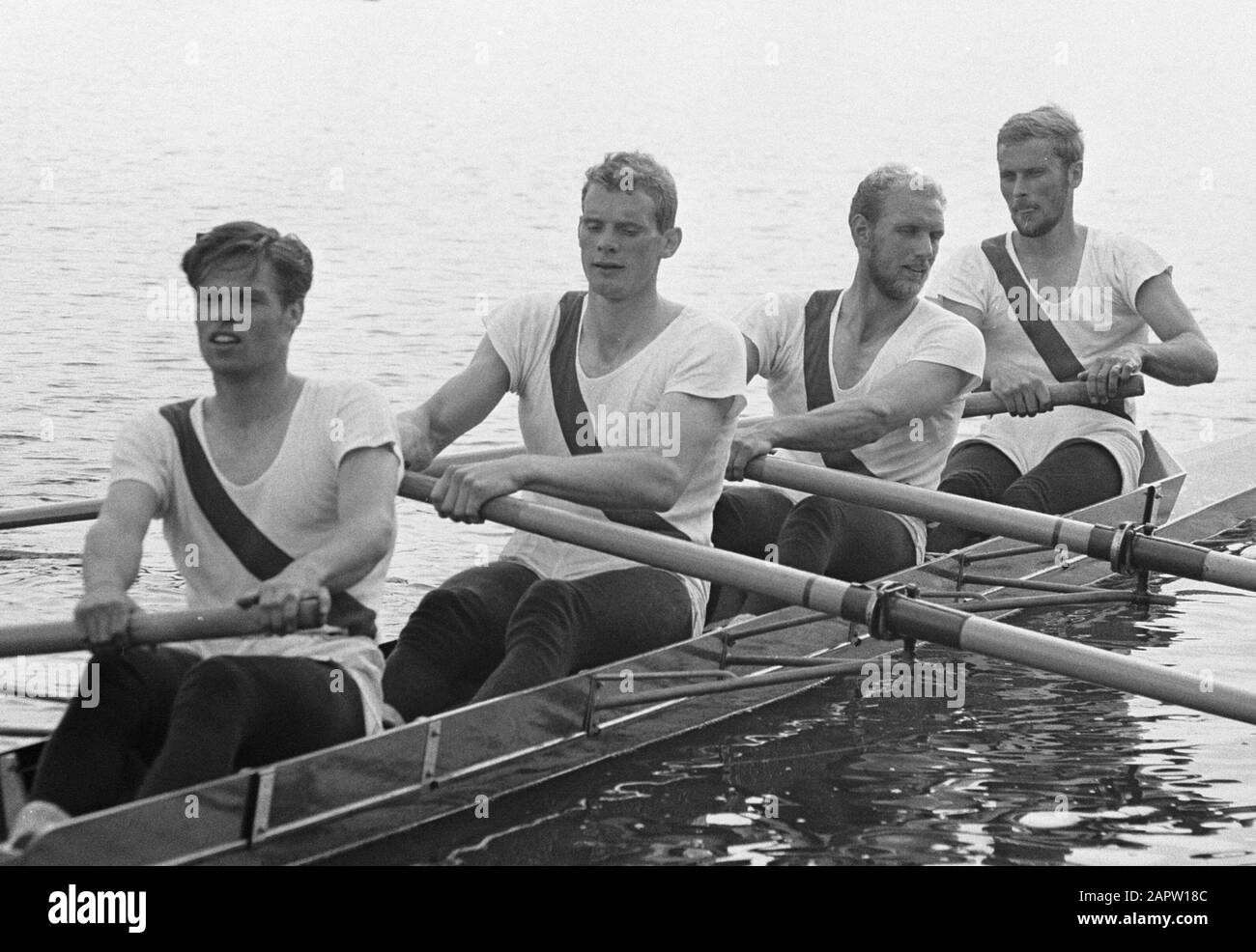 Danish Rowing Kit European rowing championships Bosbaan, 8 and 9 Danish four without ...