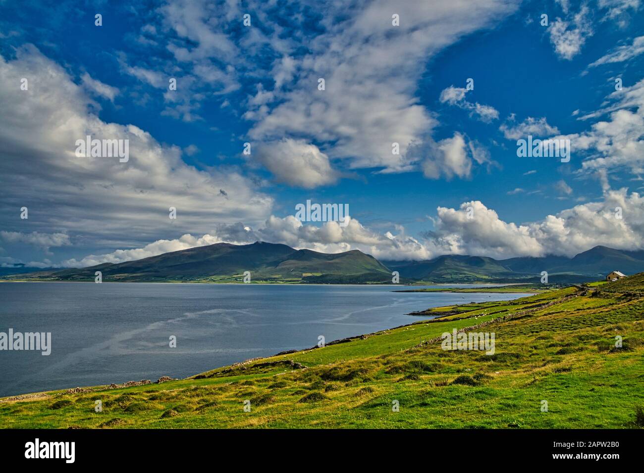 View of Irish fjord in summer Stock Photo