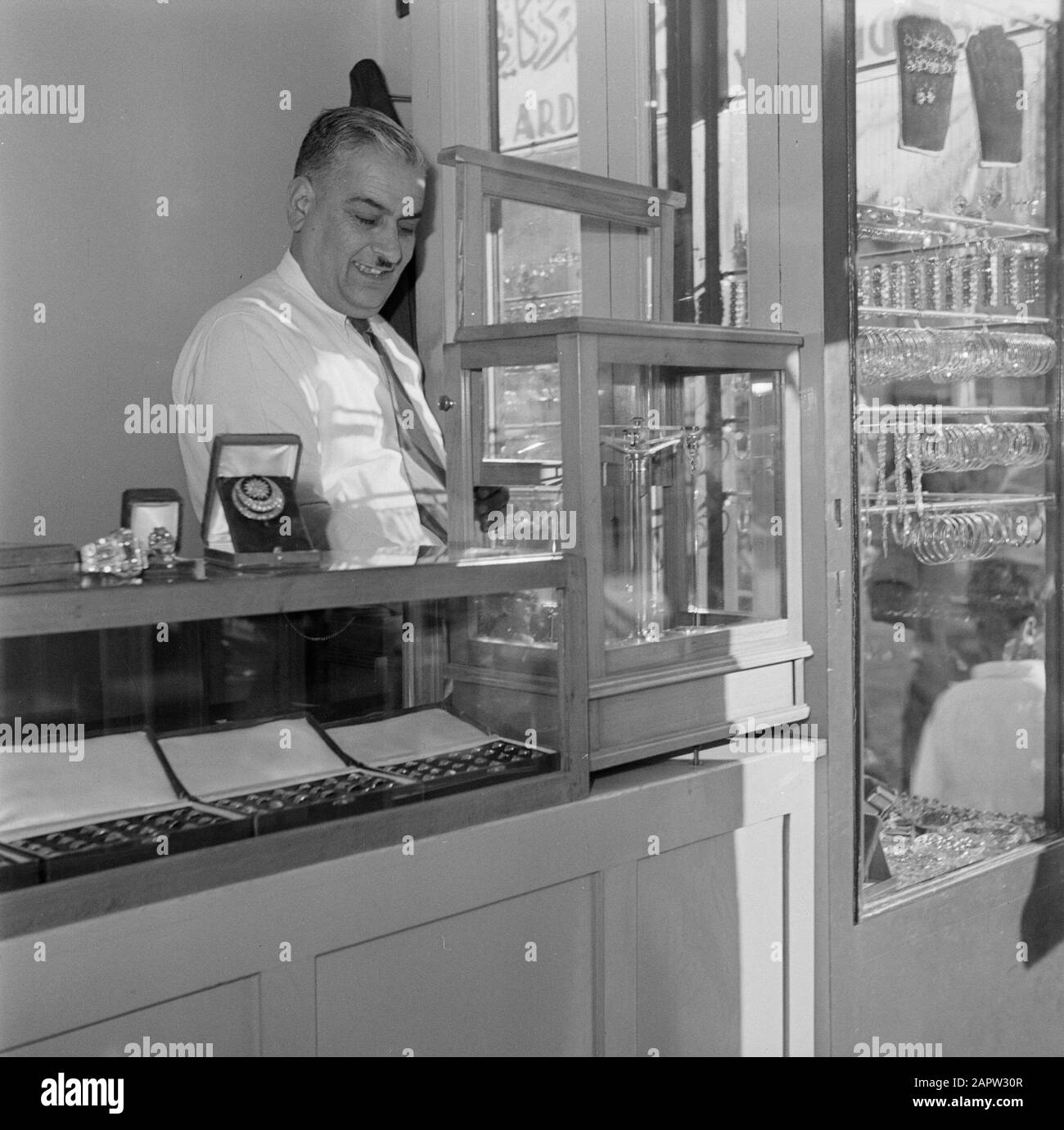 Middle East 19501955 Jordan Amman Jewelry store in gold scale Date 1950 Location Amman