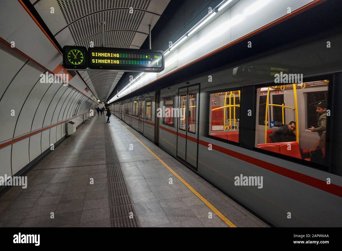 Inside the U-Bahn metro station of Vienna city in Austria Stock Photo -  Alamy