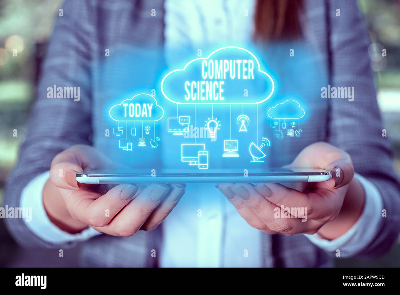 Handwriting text writing Computer Science. Conceptual photo study of both computer hardware and software design Stock Photo