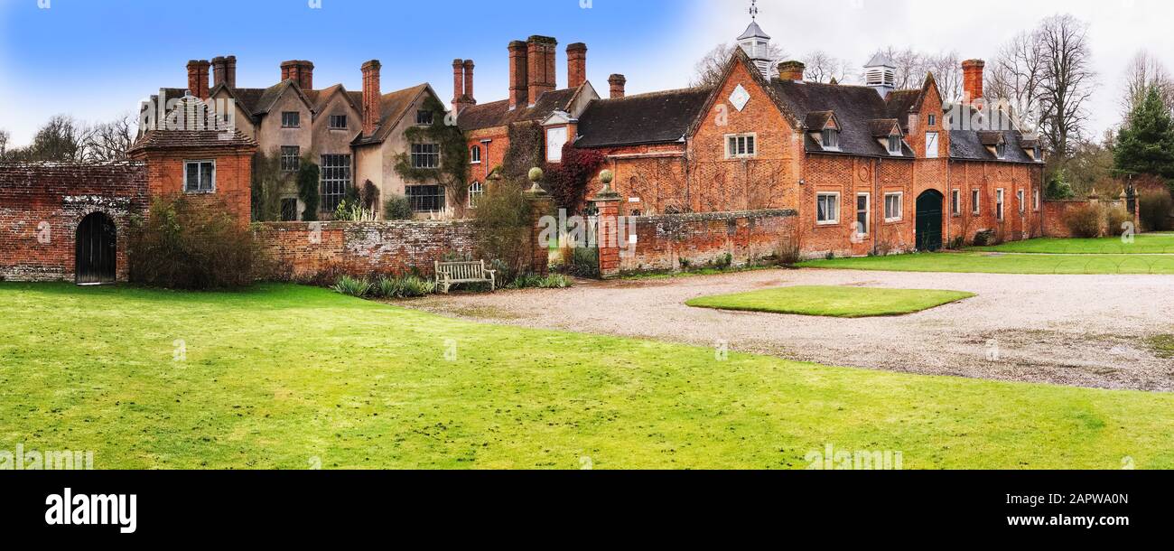 packwood house panorama england uk Stock Photo Alamy