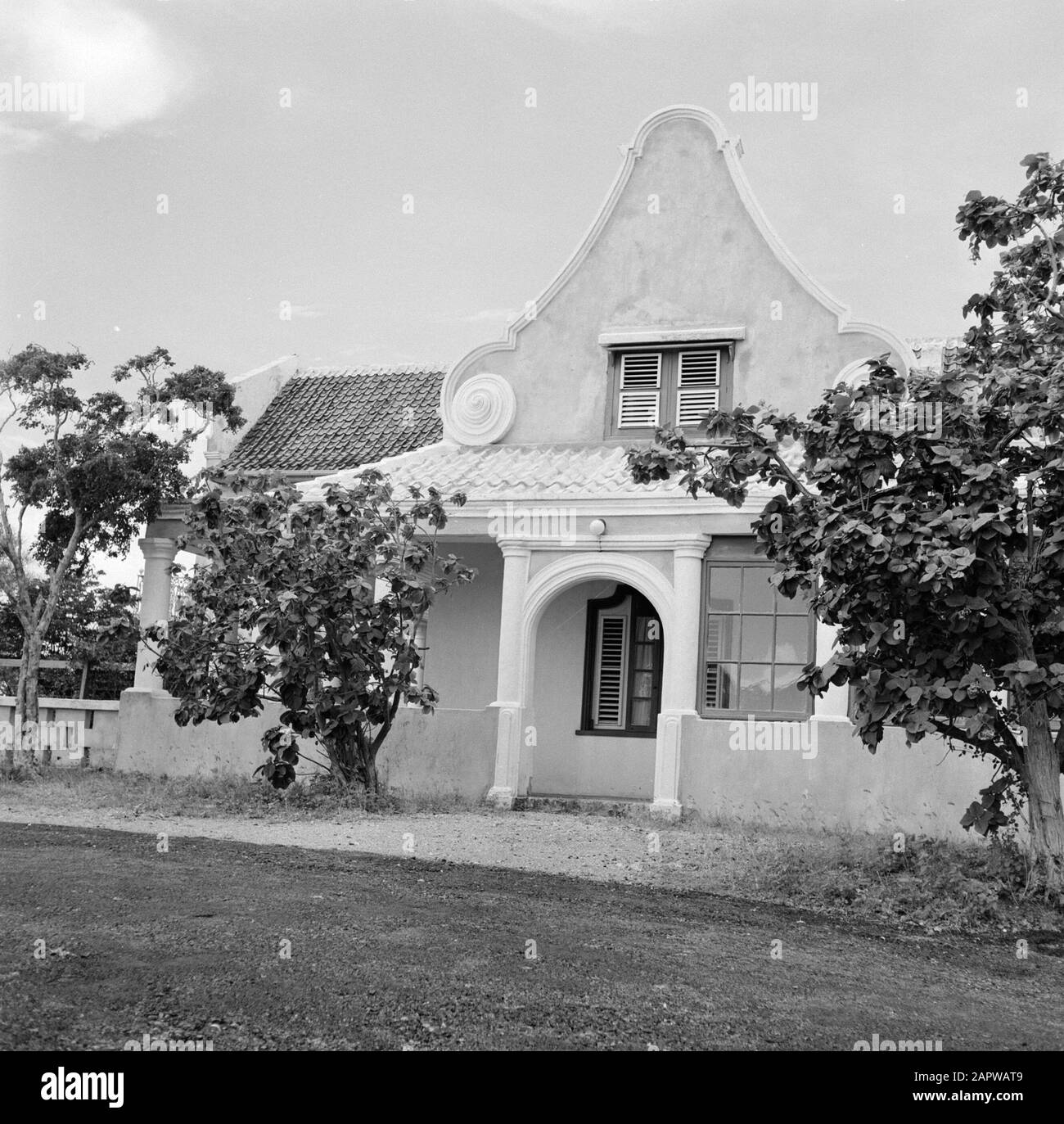 Netherlands Antilles and Suriname at the time of the royal visit of Queen Juliana and Prince Bernhard in 1955  Country house Zeelandia on Curaçao Date: October 1955 Location: Curaçao Keywords: buildings Institution name: Zeelandia Stock Photo