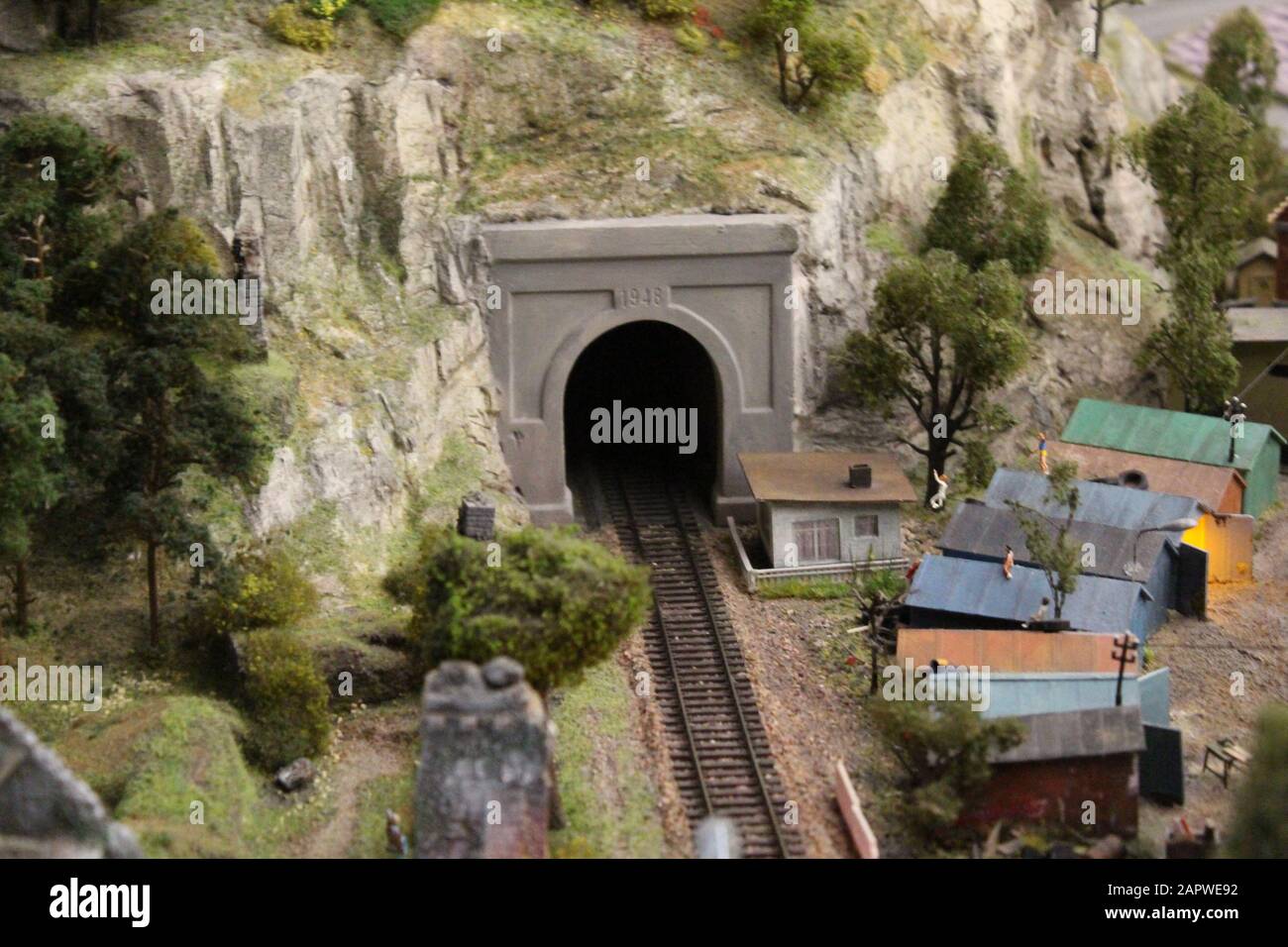 Mini Base Train Set Toy train town play set hi-res stock photography and images - Alamy