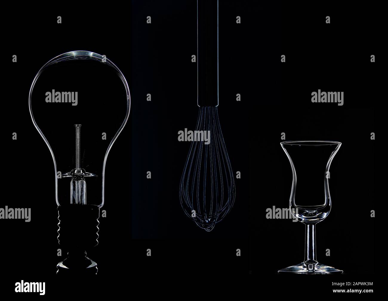 https://c8.alamy.com/comp/2APWK3M/still-life-shot-of-a-light-bulb-a-whisk-and-a-glass-on-a-black-background-2APWK3M.jpg