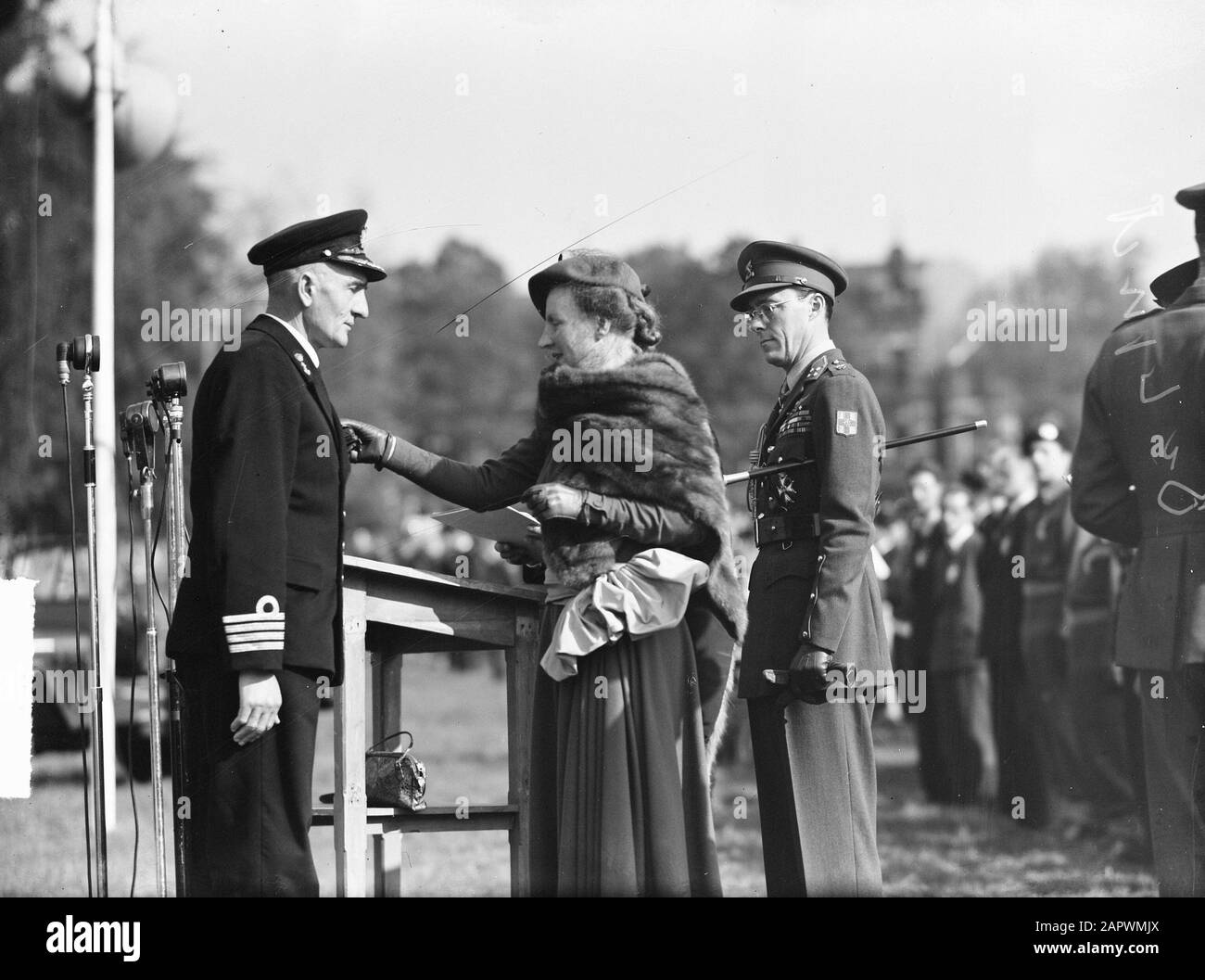 Decorations Ceremony In Arnhem Park Sonsbeek Queen Juliana