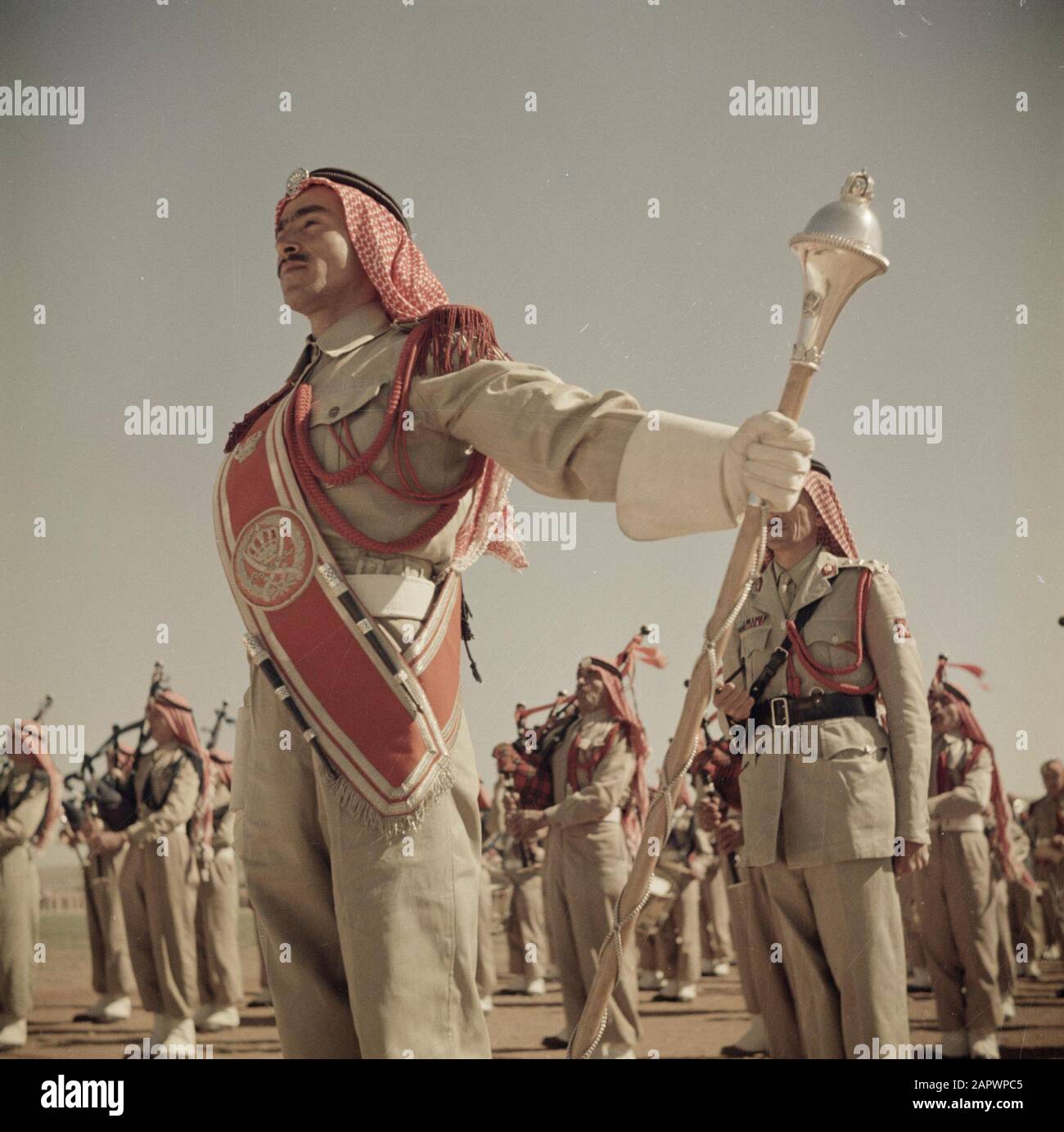 Middle East Jordan 1953 Royal bodyguard Music Corps Annotation Colour