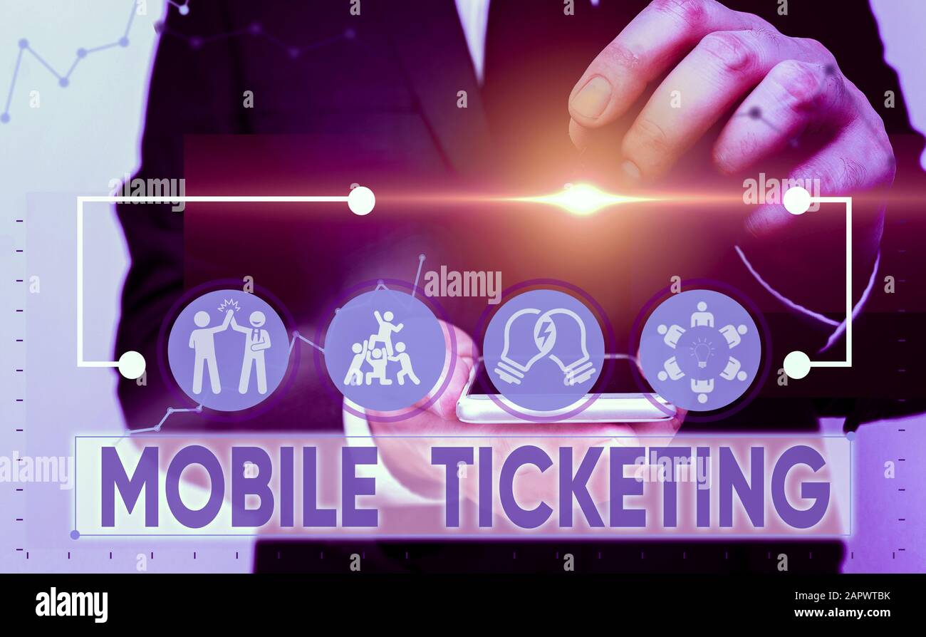 Ticket Text Message Sample Text sign showing Mobile Ticketing. Business photo showcasing tickets ...