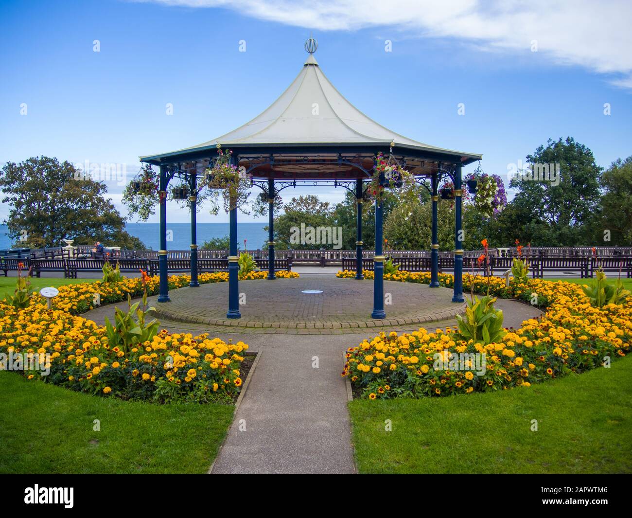 Filey Bandstand in Yorkshire Stock Photo